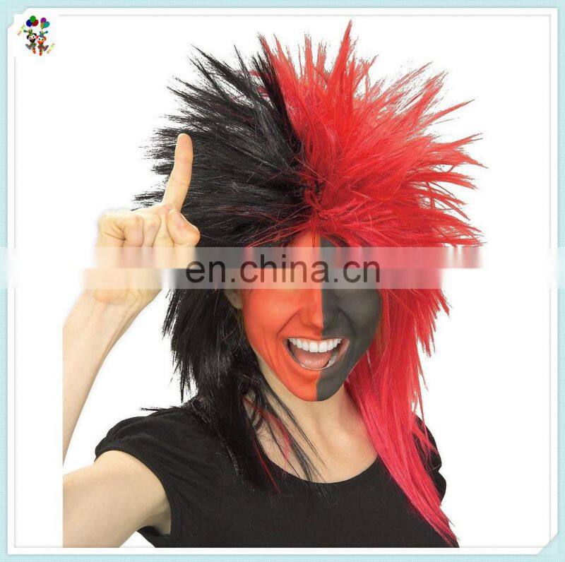 Two Colors Sports Fan Punk Rock Party Synthetic Wigs HPC-0042