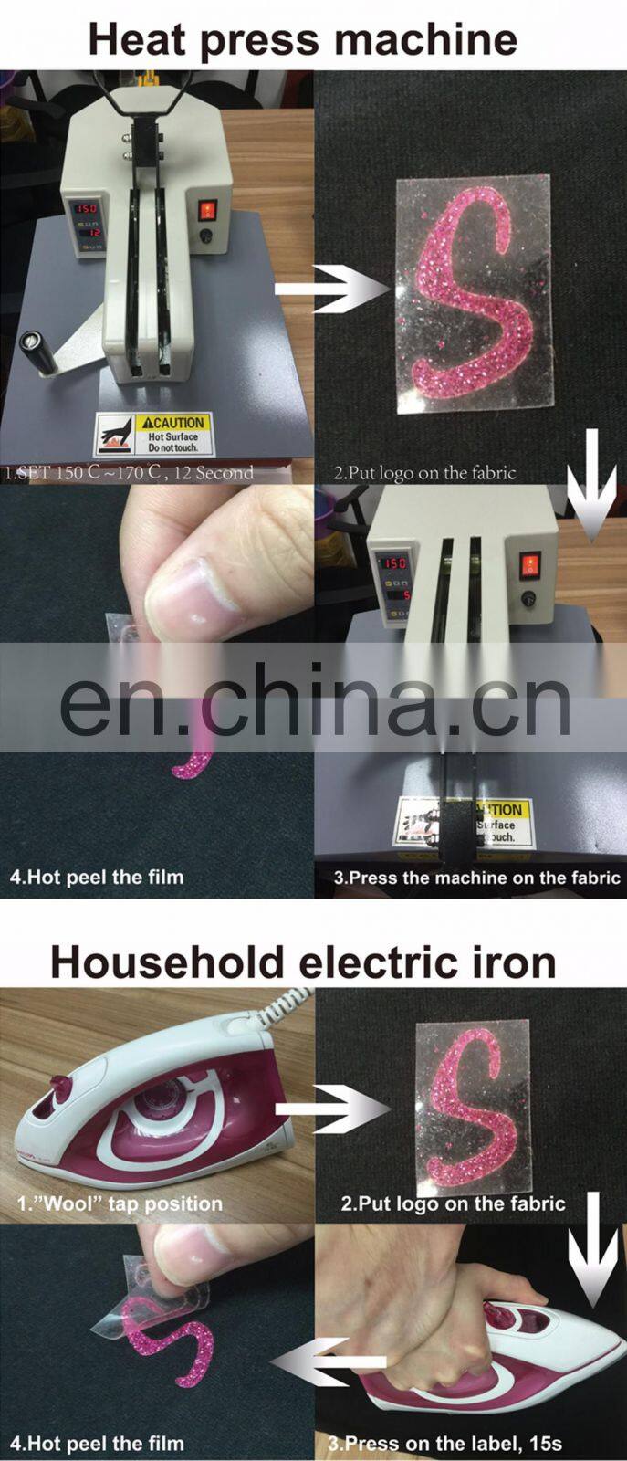 PU/glitter/flock/reflective/printable/Hologram garment heat transfer vinyl