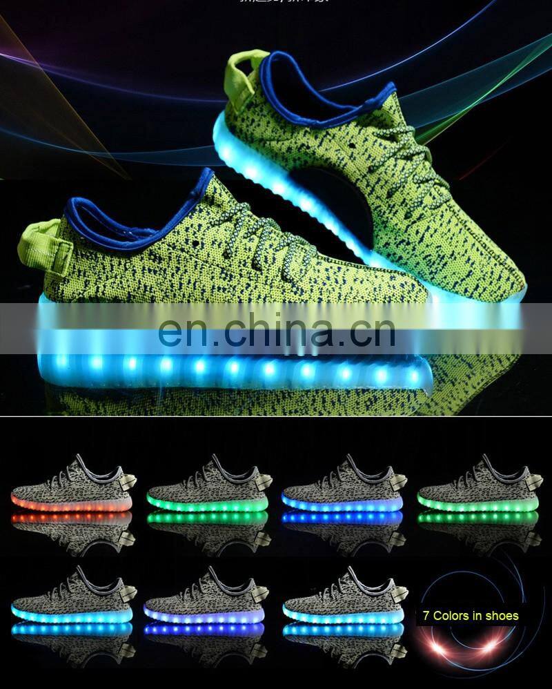 Simulation led shoes, led light up dance shoes, led light running shoes