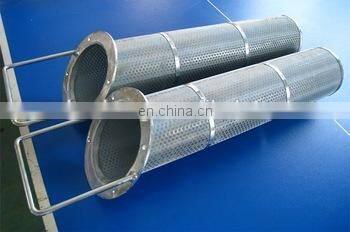 Hydraulic pressure 1 micron filter Stainless steel 304 perforated sheet portable basket oil filter export to America