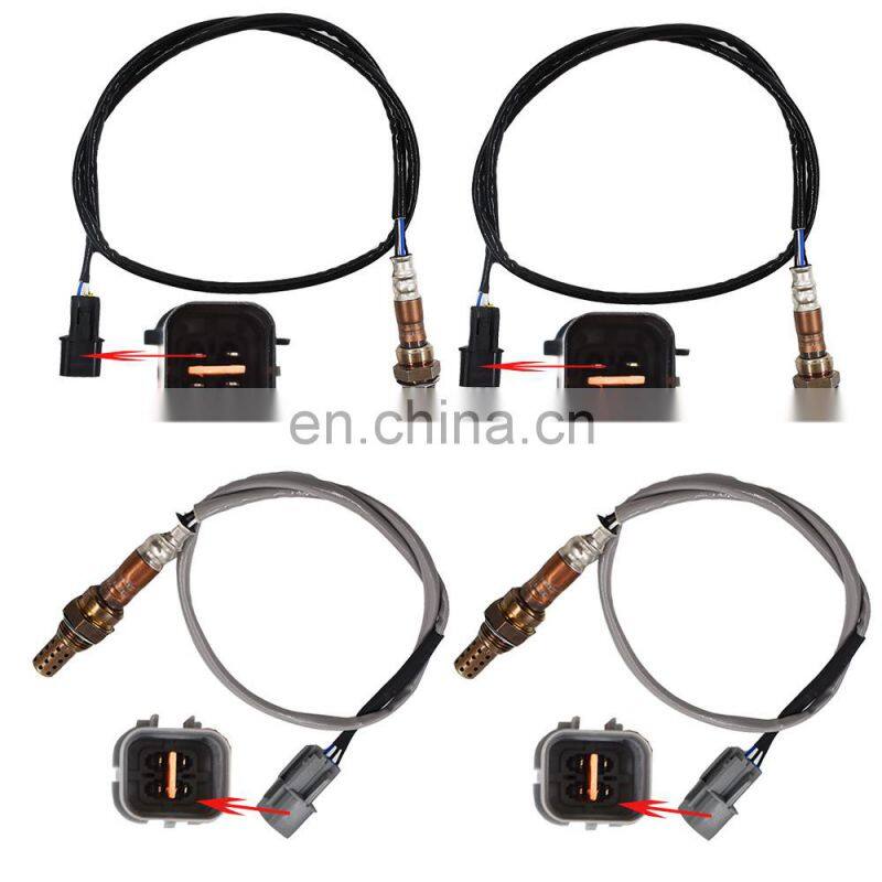 4Pcs Oxygen Sensors Upstream & Downstream for 04-11Mitsubishi Endeavor V6 3.8L 250-24633 250-24233