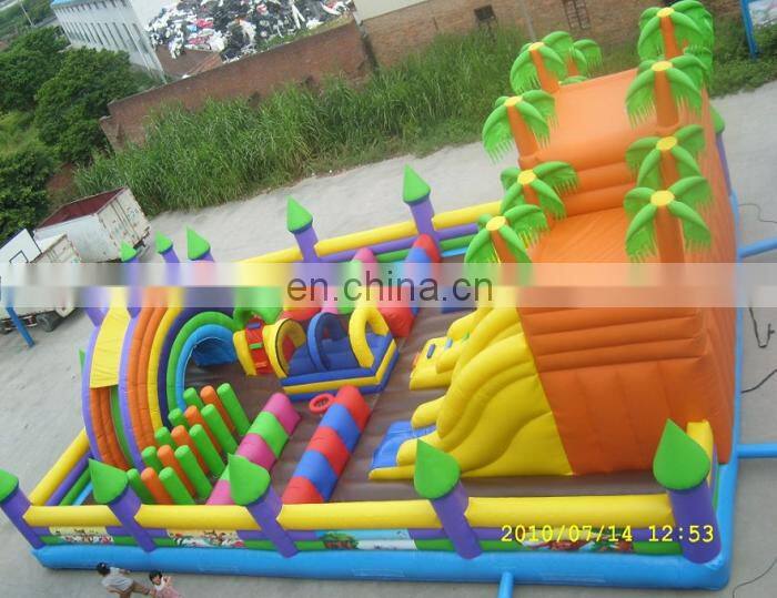 Wholesale outdoor inflatable bouncer jumping castle bounce house with water slide