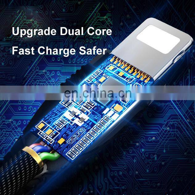 Promotional Gift USB Charge Phone Cable 3.5A Fast Charging Data Cable with Smart Indicator