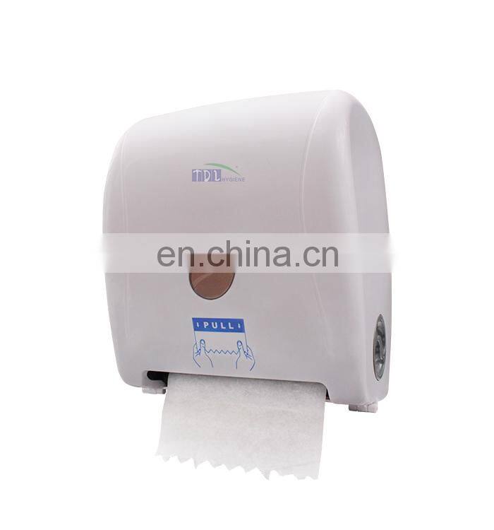 Wholesale Factory Price Newest Plastic Auto Cut Paper Towel Roll Dispenser