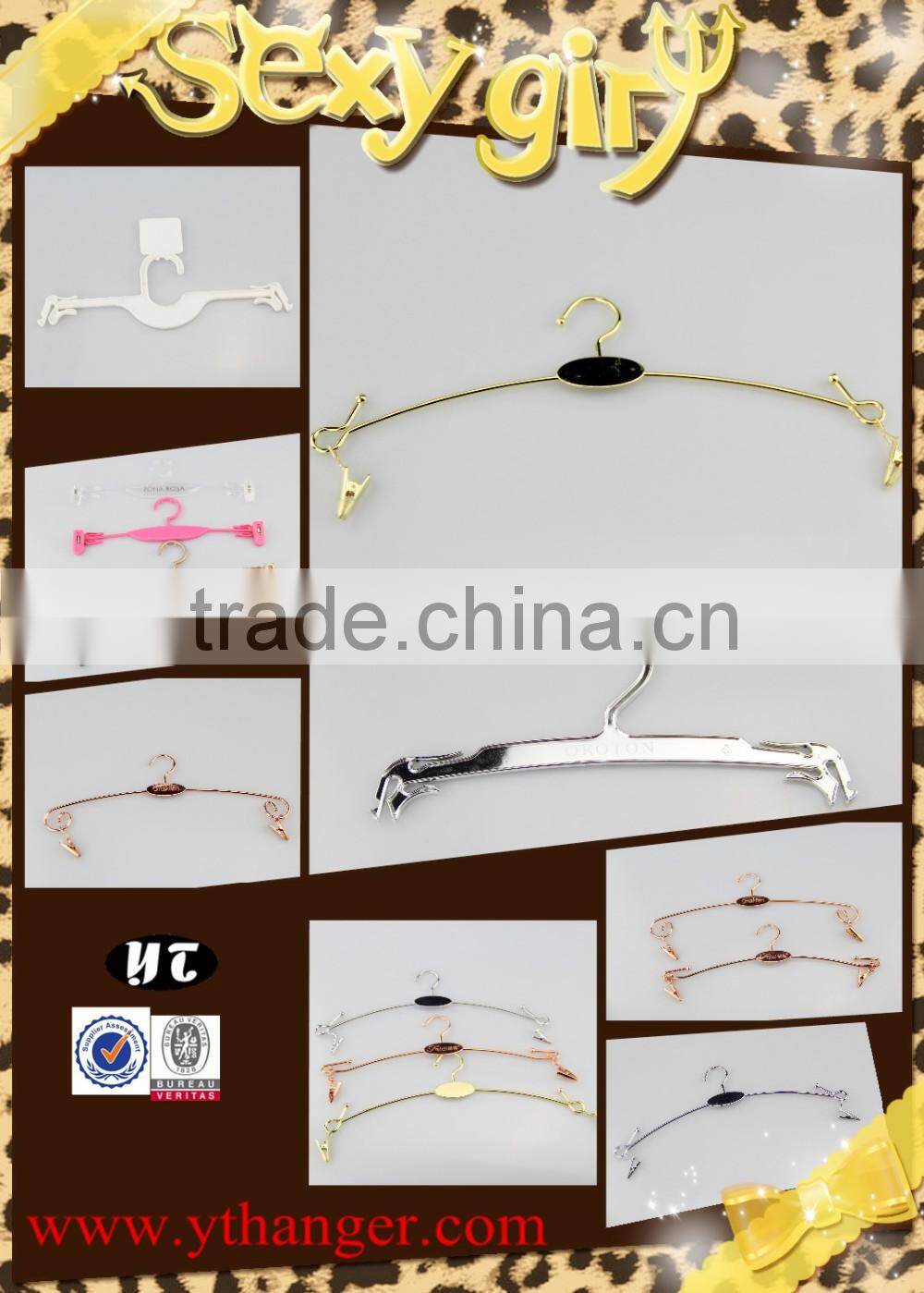 multifuntional metal hanger lingerie display hanger for underwear