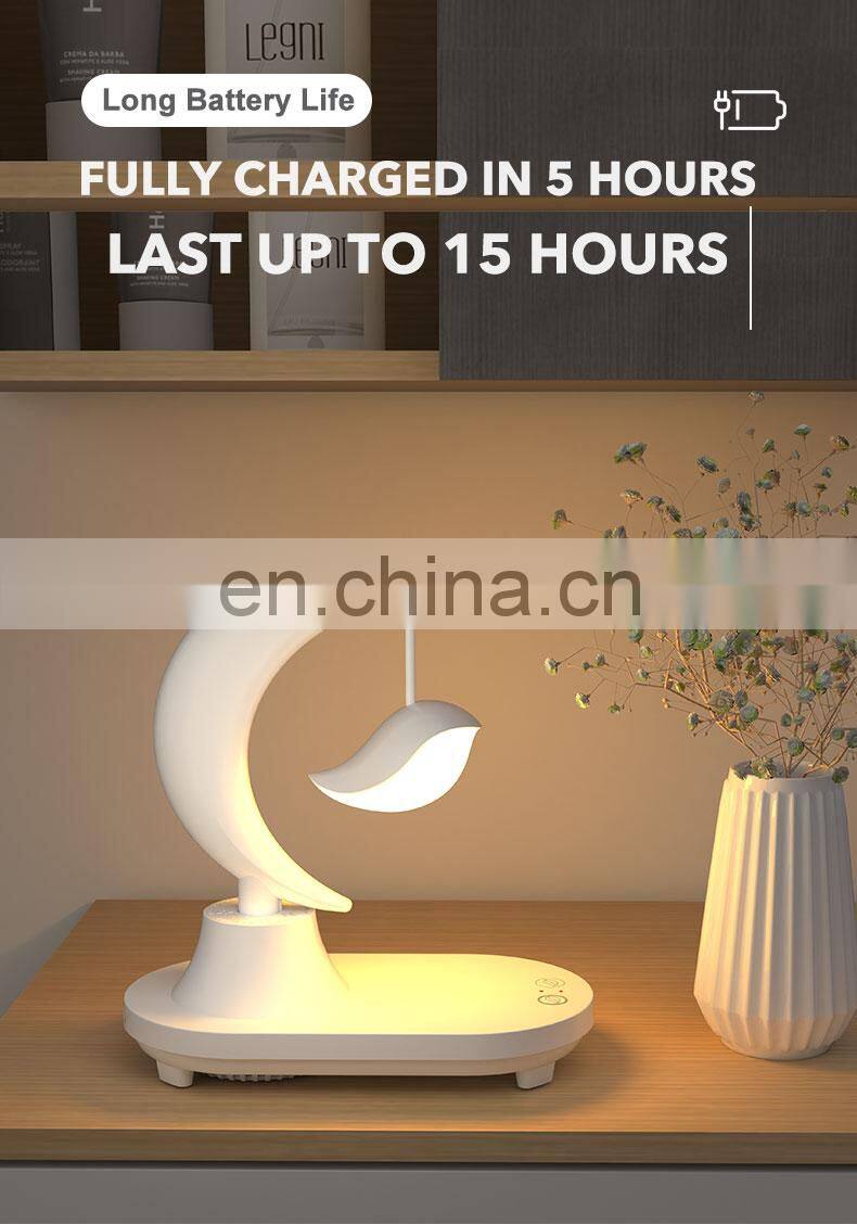 3D Stereo Surround Sound Music Night Light Usb Wireless Charging Auto 7 Color Changing Desk Lamp With Speaker