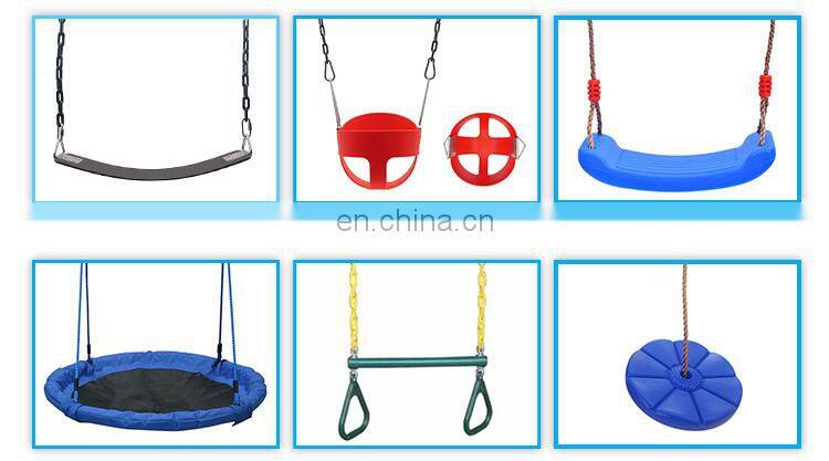 Wholesale playground baby basket swing seat red toddler plastic single swing