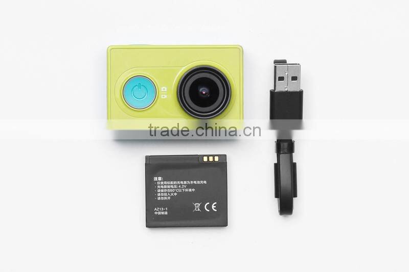 16MP CMOS Sensor Ambarella A7LS Processor MP4 Format Xiaomi Yi Sport Camera 1080P@60FPS 720P@120FPS with WiFi and Bluetooth 4.0