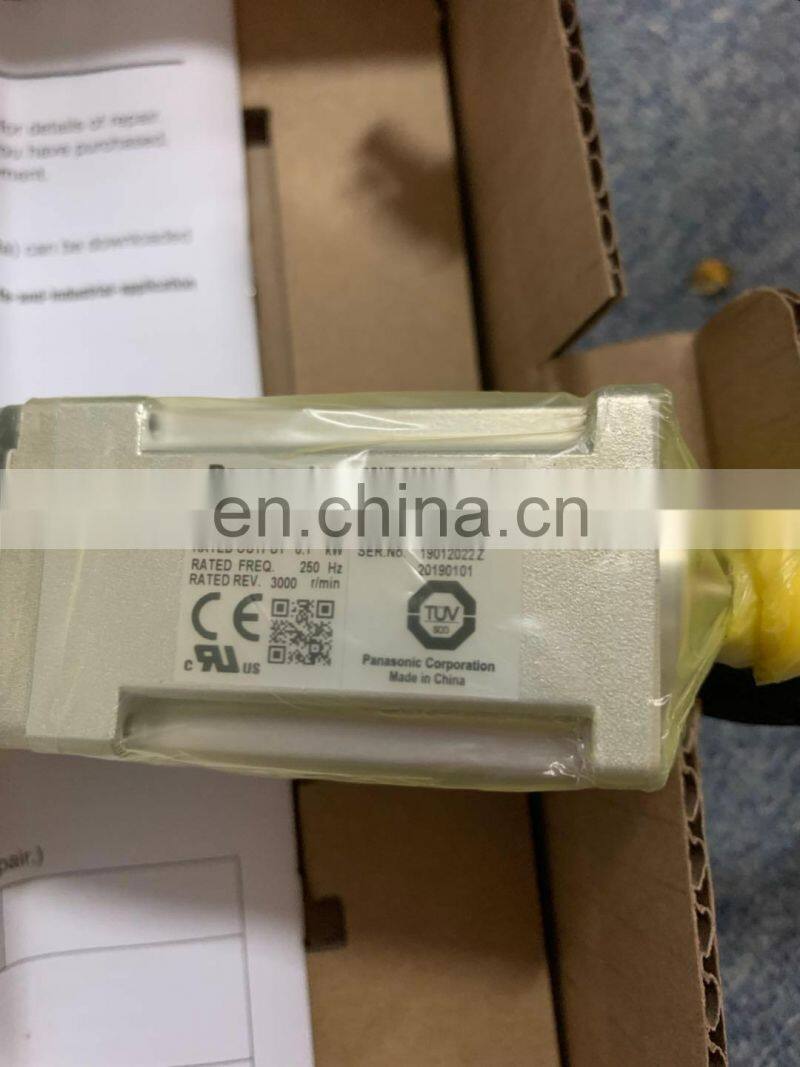 Panasonic Servo Motor and Driver MADLT05SF+MSMF012L1U2M Original Cheap A6 Panasonic 100w Servo