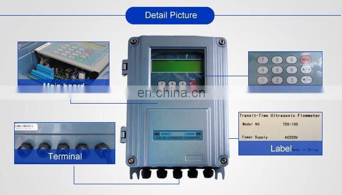 Taijia TDS-100F1 Non-invasive wall mounting Ultrasonic flowmeters ultrasonic flow meter sensor flowmeter