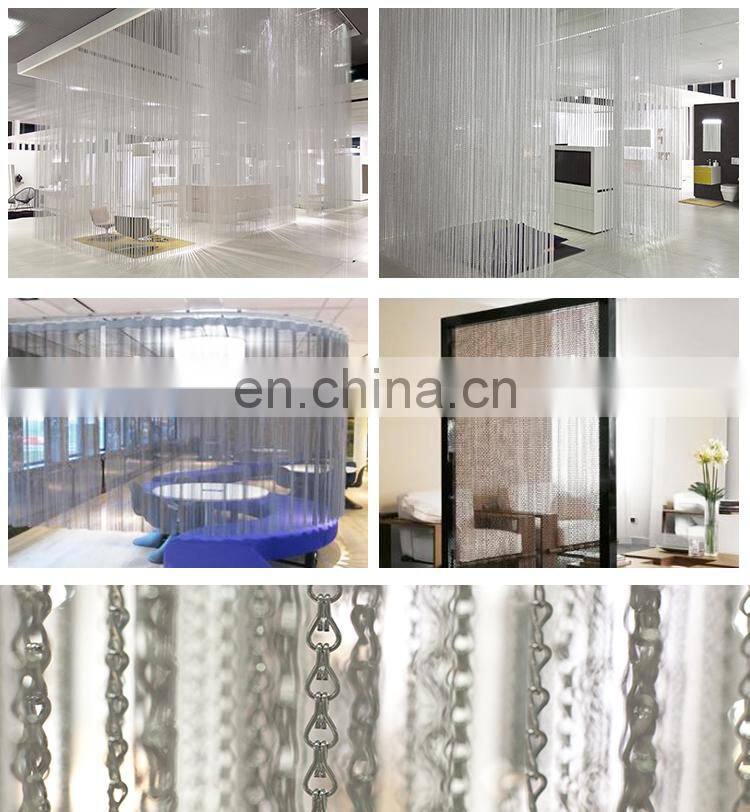 high quality flexible space divider aluminum chain link curtain factory