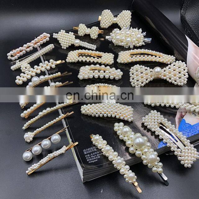 2022 Newest Design Fashionable Hairpins Pearl Hair Clips for Girls Accessories