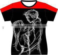 wholesale quality custom all over digital dye sublimation t-shirt printing