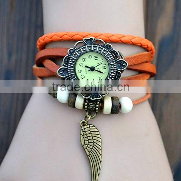 Fashionable classical watch hand-woven retro bracelet watch