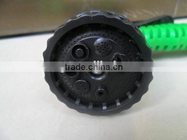 Expandable hose as seen on TV with 7 function gun shrinking garden rubber hose