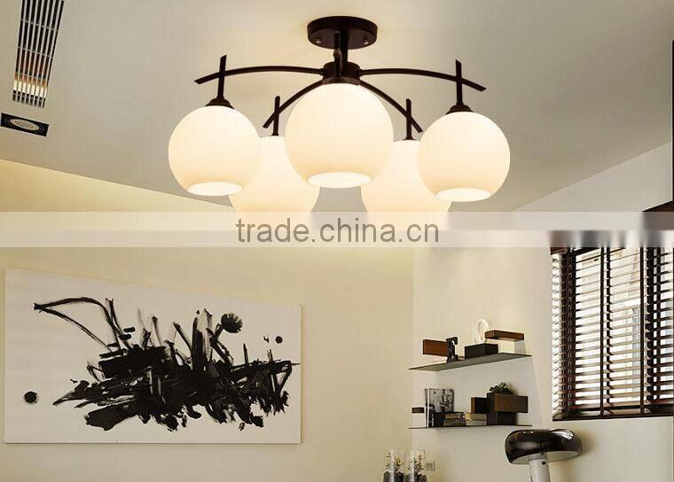 2016 new wrought iron candle chandelier lighting ZH-6048