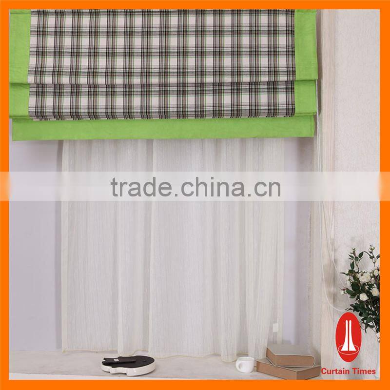 European style roman blinds mechanism/ Motorized operate roman blinds with remote control