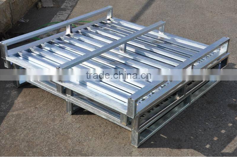 Heavy duty stackable galvanized sheet metal pallet for sale