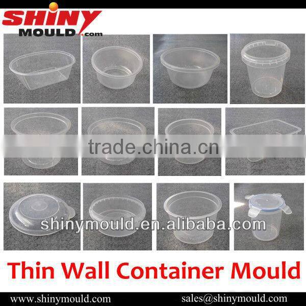1 cavity plastic thin wall container mould
