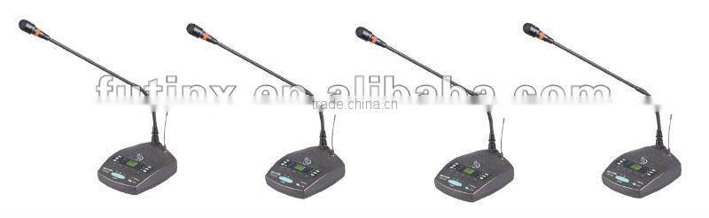 OKMIC UHF/PLL 4 Channel Conference Room Microphone System