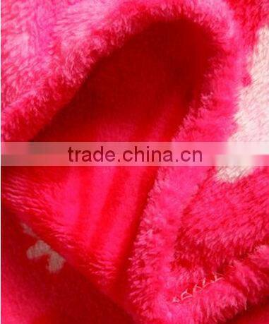 2013 hot sale! 100% polyester super soft solid color/printed dyed flannel baby blankets