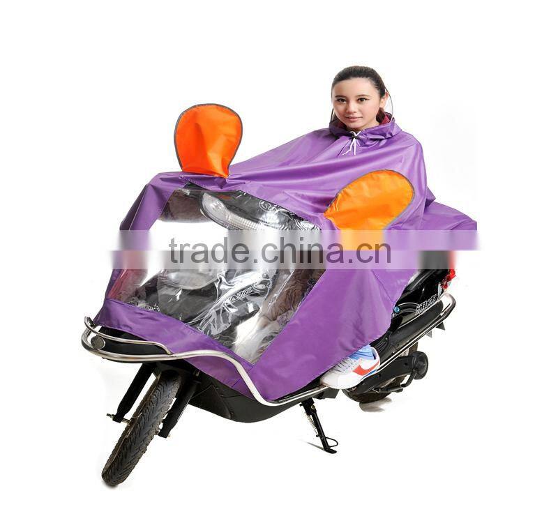 Factory direct sale oxford cycling fashion pvc rainwear