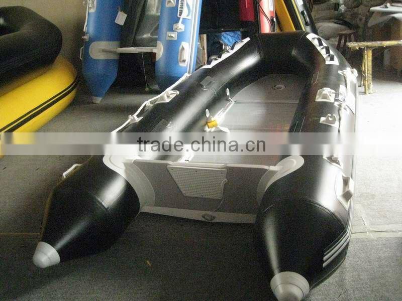 2012 Hot selling Hypalon/PVC Aluminum floor assist boat 3.6 meter Foldable Inflatable Boats