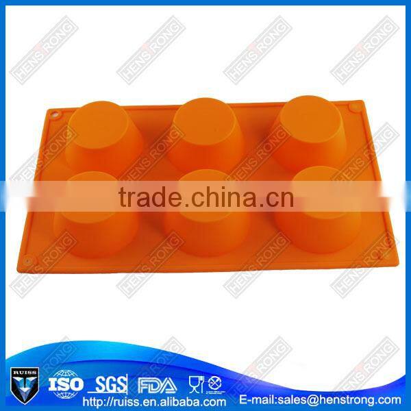6 cups cake silicone bread baking mold