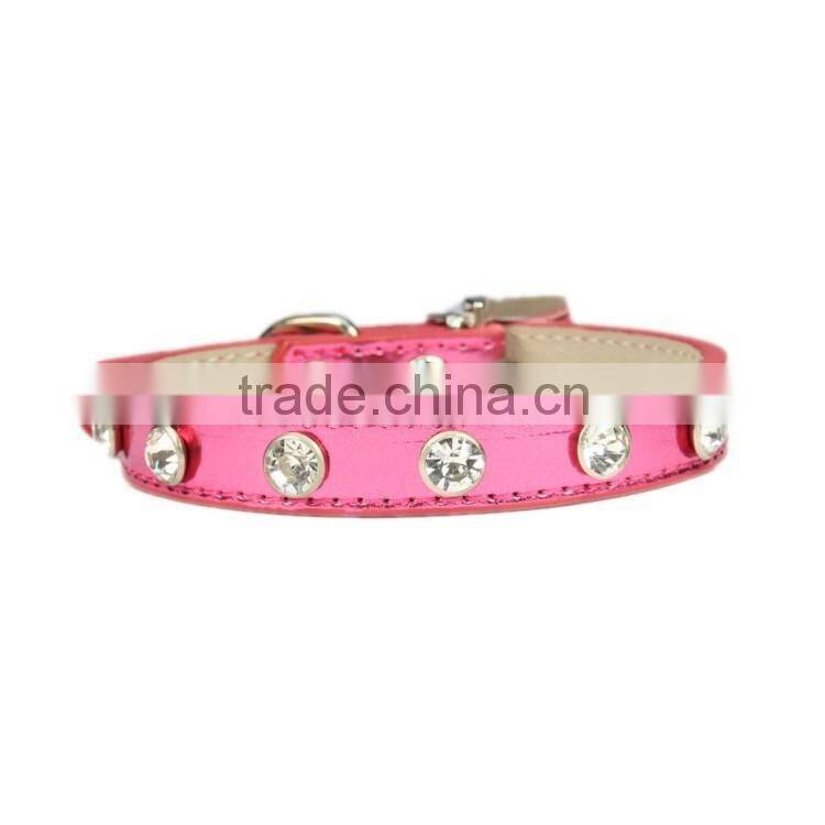 Pet products gold & silver festive color diamond 6 color pet collar