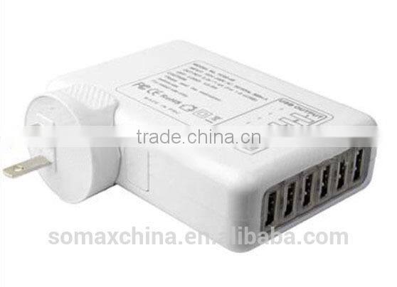 6 port usb wall charger
