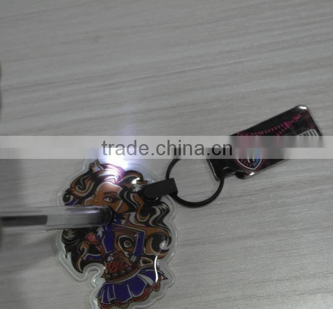 Environmental Custom Promotional gift Car Shape LED Squeeze Key lights soft pvc keychain