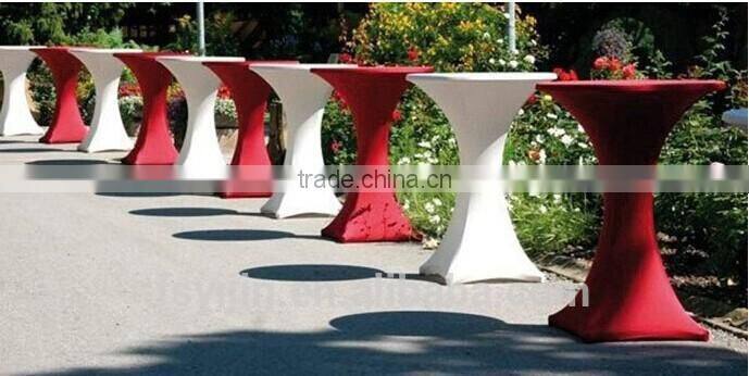 popular round plain spandex wedding table cloth
