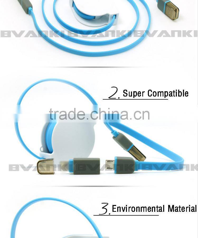 High quality OME and ODM new style high quality I6/micro 2 in 1 usb date cable