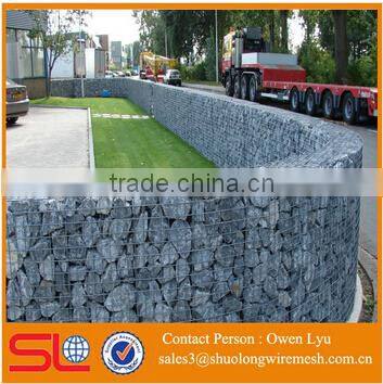 Square Hole Galvanized Welded Type Gabion Box (ISO Factory)