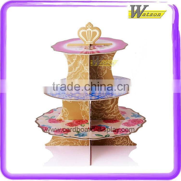 Cardboard Display Cupcake Rack for Birthday Party and Applicable to Baldy Cupcakes or Other Cupcake Brands