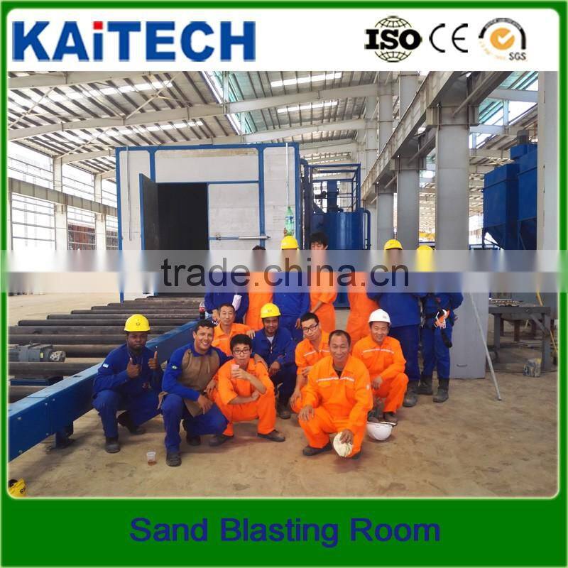 Environmentally Industry cleaning large parts: blasting room