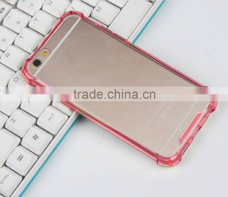 Transparent TPU and PC clear case for iphone6,S7
