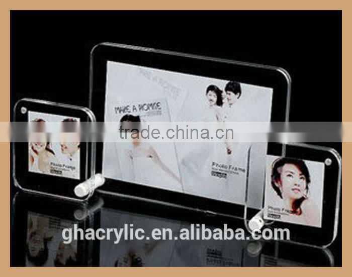 GH-P0016 Desktop calendar style plastic picture photo frame plexiglass photo frame