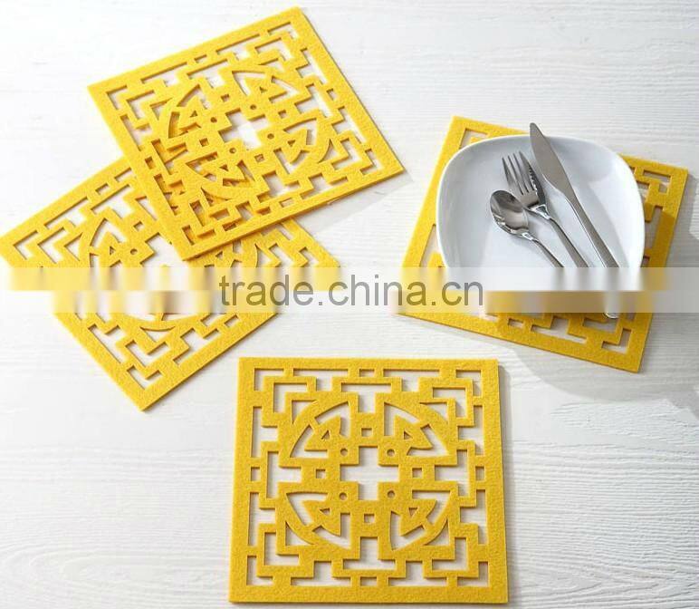 2014 New products PET FELT Carpet For Lace Nonslip Coaster
