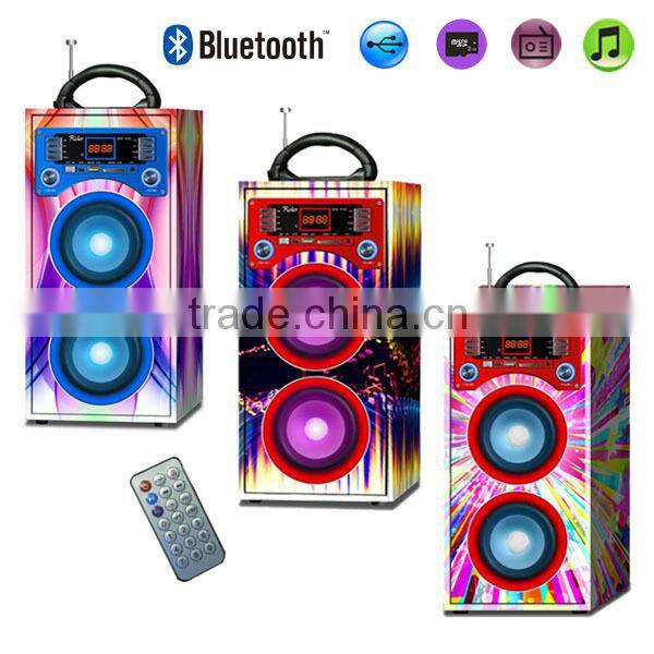 NT-WS001 wireless stereo wood bluetooth speaker