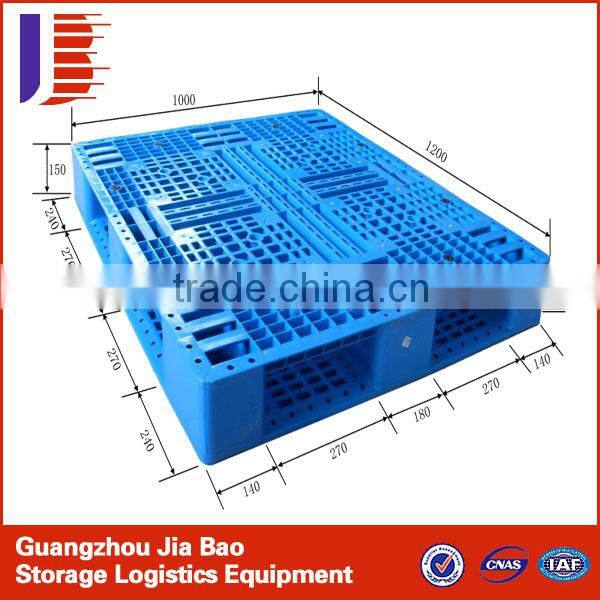 Guang Zhou High Quality and High abrasion resistance blue plastic pallet