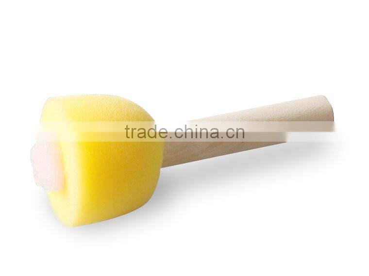 8 pcs/set Colorful Wood Handle Foam Brush For Kids