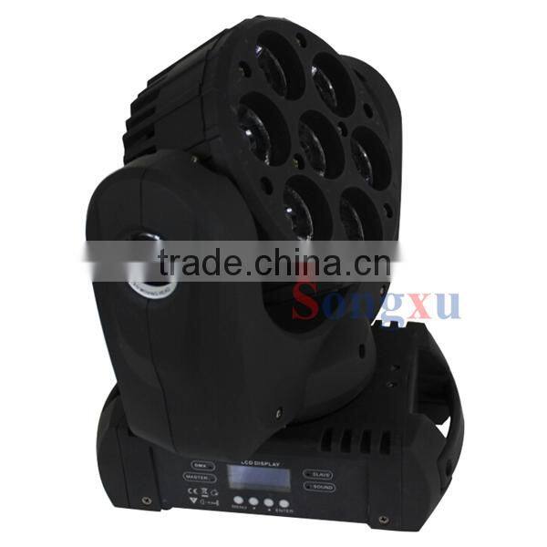 Foshan Factory RGBW 7x12w 4in1 High Power LED Moving Head Light Competitive Price DJ Light Stage Light