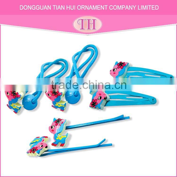 Beautiful handmade resin hot transfer print bridal flower kids bridal hair accessories