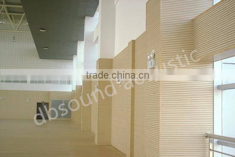 Anti Noise Panel For School Groove Wooden And Wood Sounproof Acoustic Panel