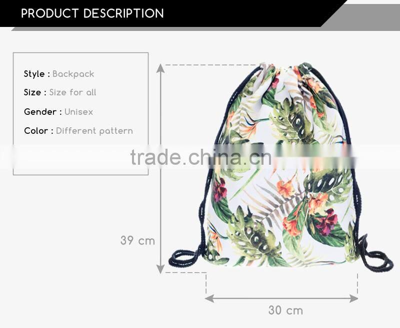 China Suppliers Hot Sale Aztec 3D Sublimation Drawstring Bag in Taobao