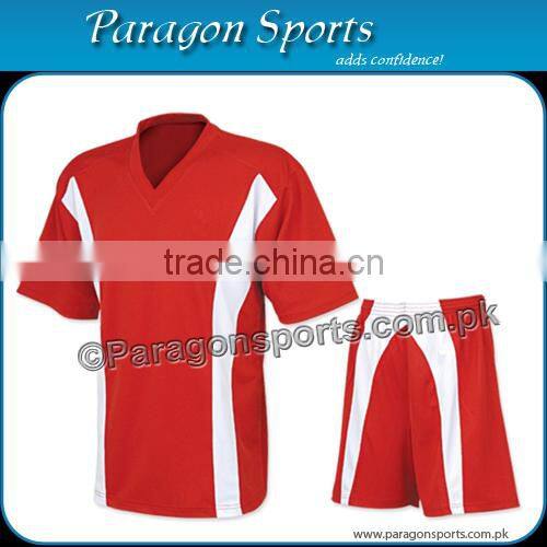 Red and White Soccer Uniform (Back Side)