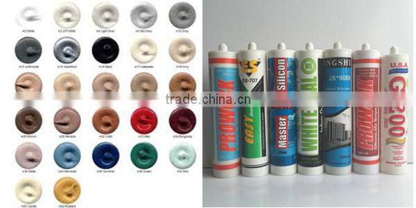 Room Curing Black Construction Neutral Silicone Adhesive Sealant