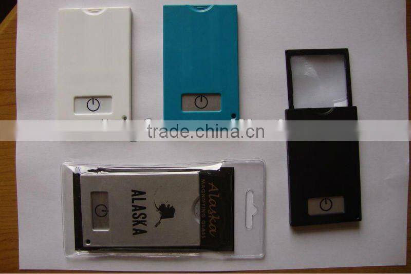 Double LED Pocket Magnifier, Reading Magnifier, AD gifts, promotion gift