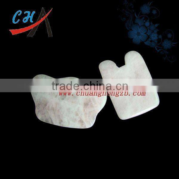 100% natural rose quartz scrapping plate